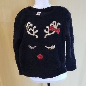 Kids- Reindeer Fleece Pull Over Med